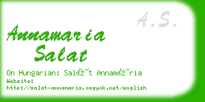 annamaria salat business card